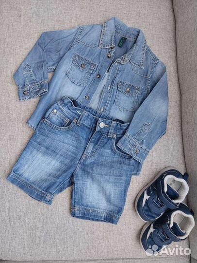 Костюм джинсовый 92-98 benetton