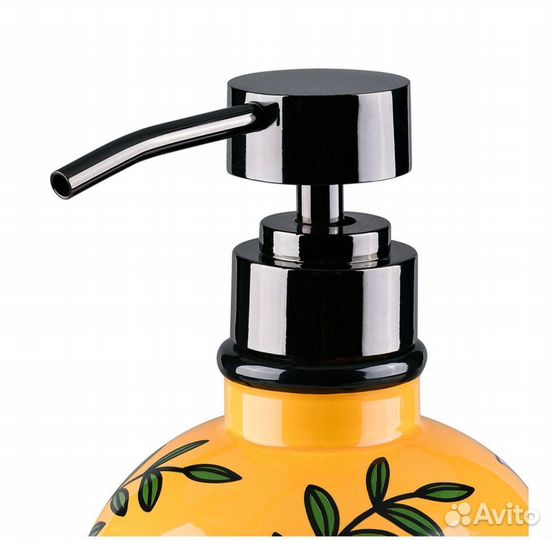 Дозатор для мыла настольный керамика желтый