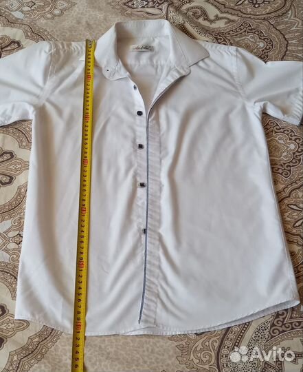 Мужская рубашка белая школьная