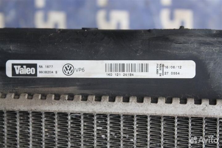 Радиатор охлаждения (основной) Фольксваген Гольф 6