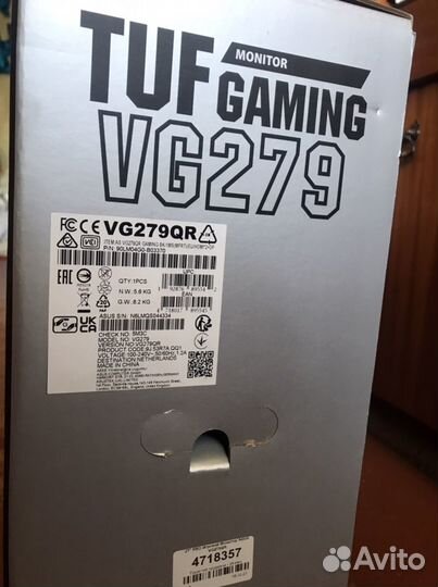 Монитор Asus TUF Gaming 27