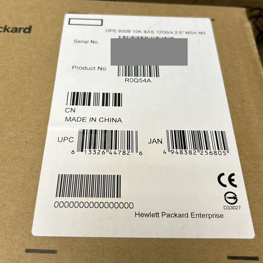 [R0Q54A] Жесткий Диск Hp 600gb P13244-001 Msa R0q54a