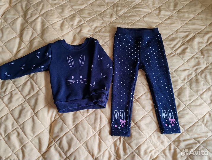 Костюм утепленный для девочки 74