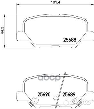 Колодки тормозные дисковые citroen: C4 aircross