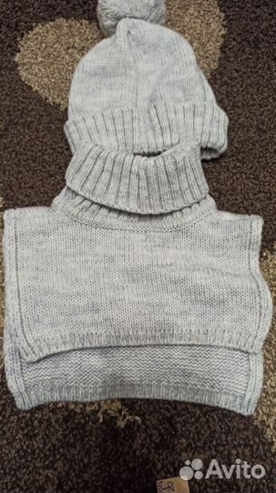 Комплект шапка и снуд для девочки Crocid