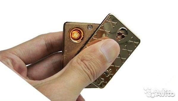 Зажигалка спиральная USB без заправки VIP