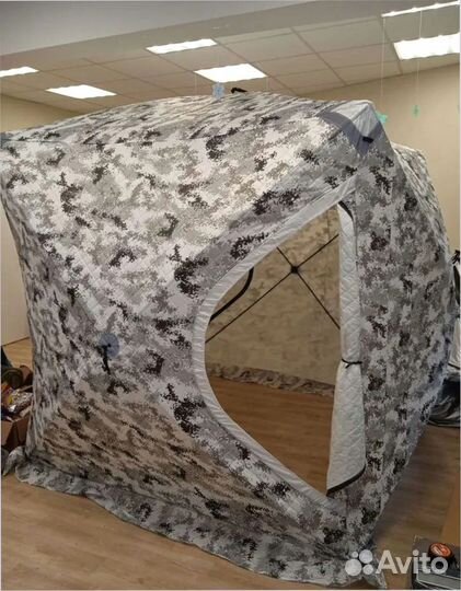 Палатка зимняя куб 3 слоя