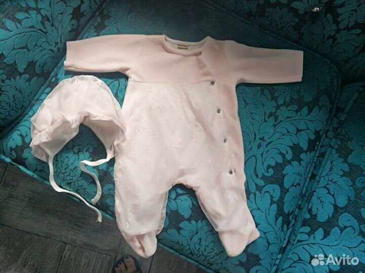 Детский костюм для девочки на выписку