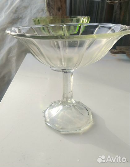 Ваза для фруктов стекло СССР