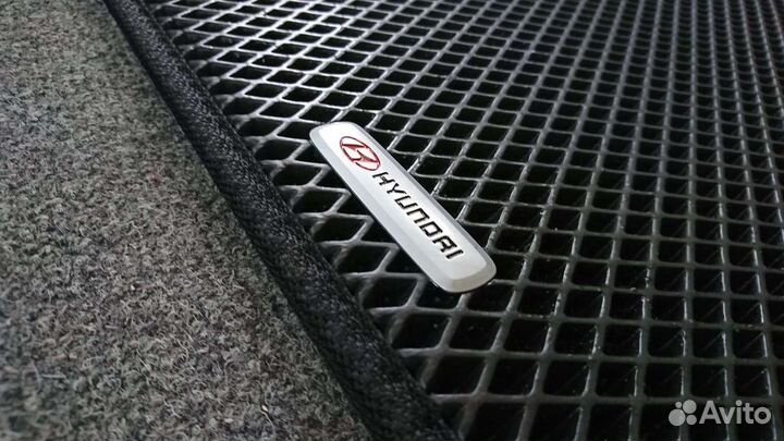 Эва коврики Hyundai Santa Fe 2018г