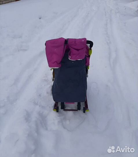 Детские санки коляска