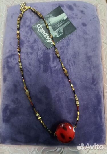 DzeDsign колье натуральная шпинель