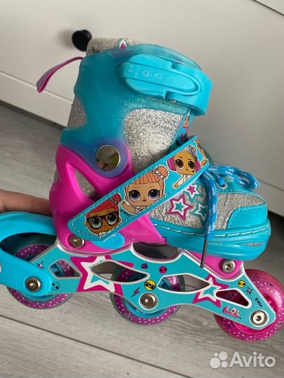 Ролики детские со световыми колесиками