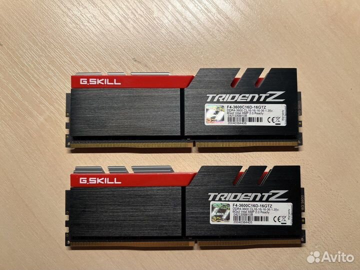 Оперативная память G.skill DDR4 16Gb (2x8Gb)