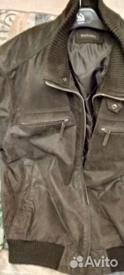 Кожаная куртка мужская коричневая 54