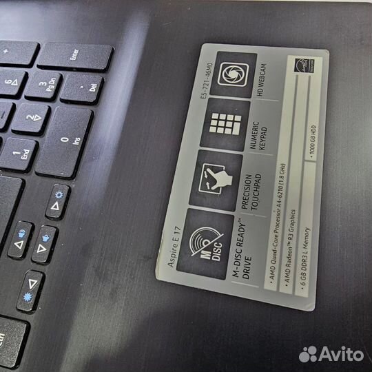 Ноутбук Acer 17.7