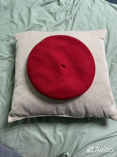 Берет h&m шерсть красный