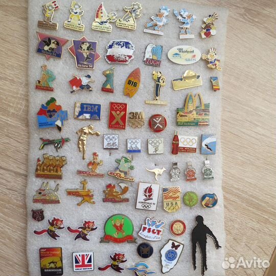 Значки.Олимпиада Талисманы,зооолимпиада