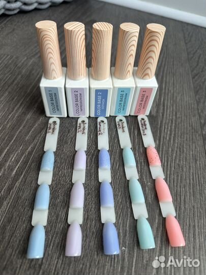 Камуфлирующая база цветная для ногтей