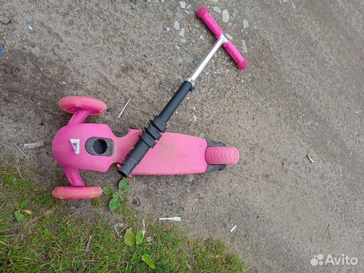 Самокат детский трехколесный бу