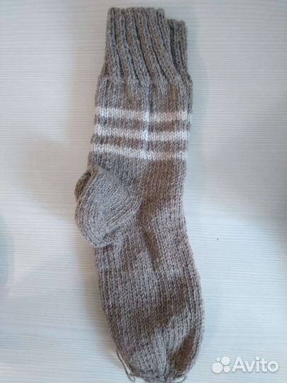 Носки шерстяные вязаные