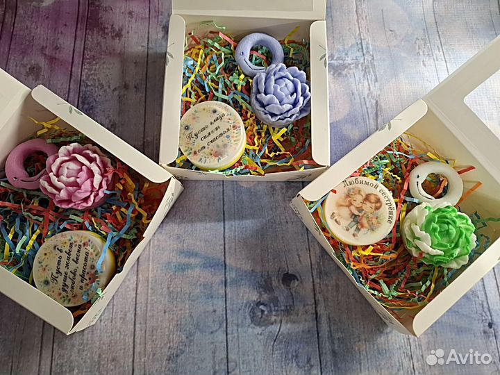 Набор из мыла ручной работы 
