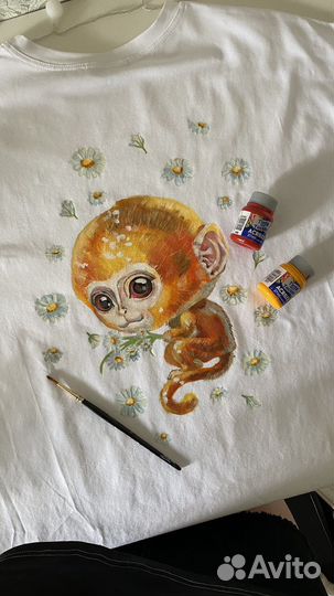 Одежда ручная роспись кастом