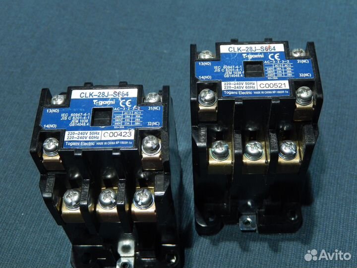 Контактор Togami Electric CLK-28J-S664 28A 220V