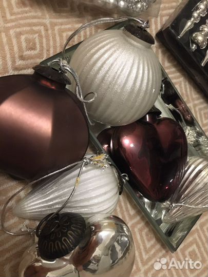 Елочные игрушки стекло