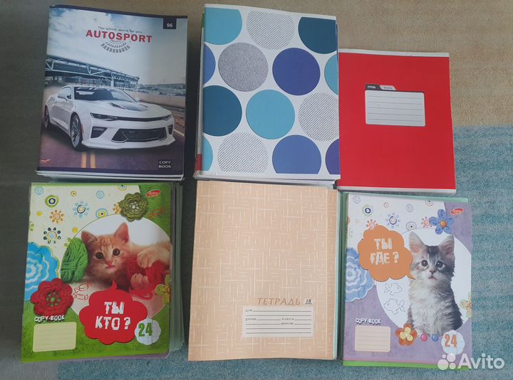 Тетради школьные 96, 48, 24, 18, 12 листов