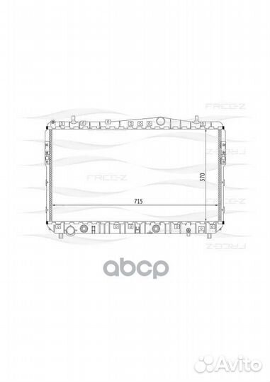 Радиатор daewoo Lacetti/Nubira 03- RB-1016;96