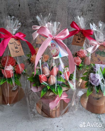 Букет (мыло ручной работы), подарок для женщин