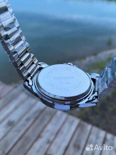 Мужские часы Casio серебро кварцевые