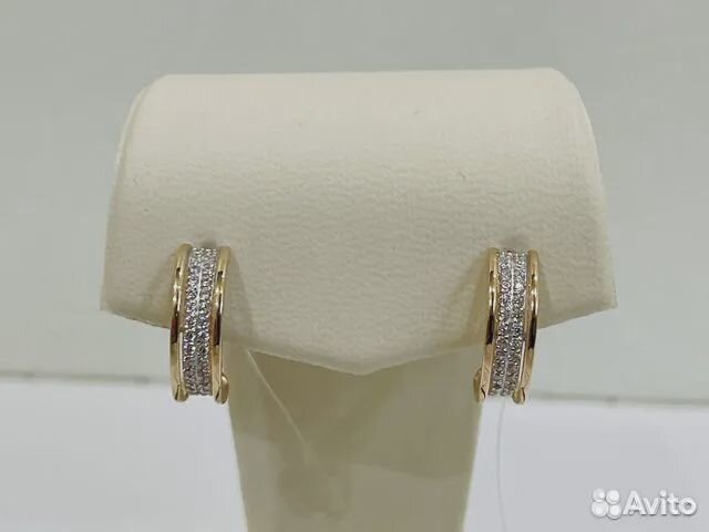 Серьги золотые 3.19 гр. новые (Ижорская)