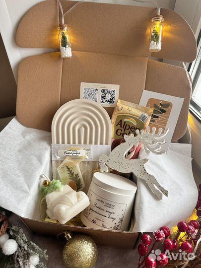 Подарочный набор (свечи + гипс)