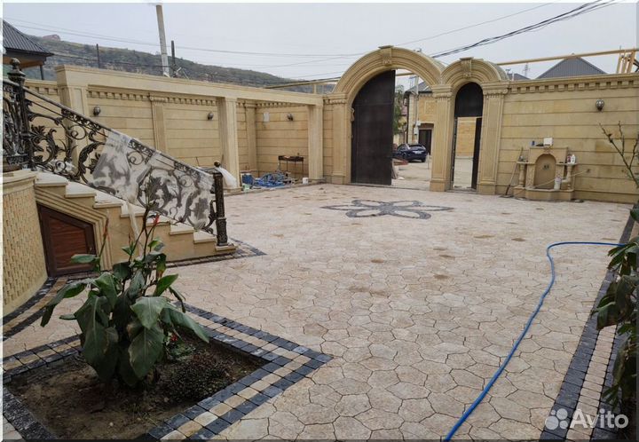 Тотуарная плитка каменный цветок