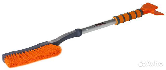 Щетка от снега и льда с мягкой щетиной и двойным с