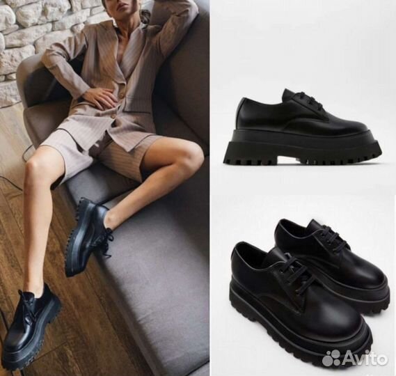 Новые/Zara/38/39/Ботинки/Туфли