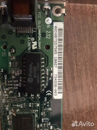 PCI Внутренняя сетевая карта HP 116188-001 10/100