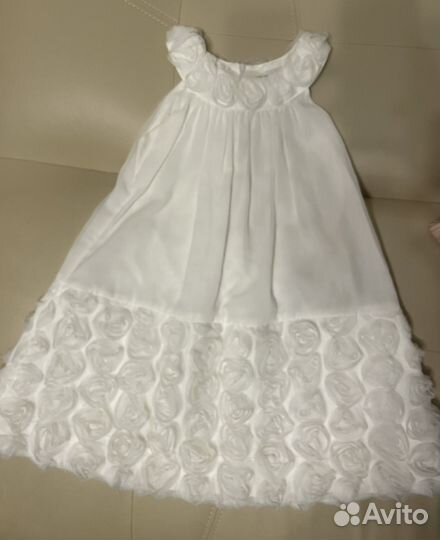 Летнее нарядное платье для девочки 116