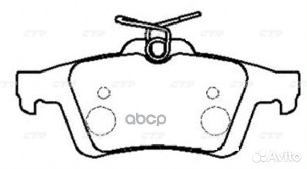 Колодки тормозные дисковые задние Peugeot 508 1