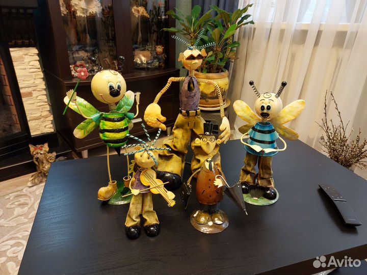 Металлические фигурки для интерьера