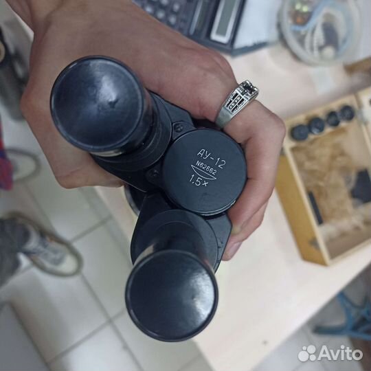 Насадка бинокулярная. ау-12. Микроскоп (сзр)