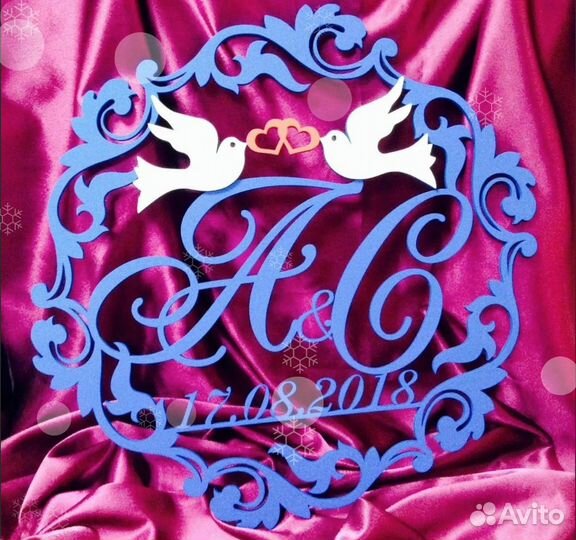 Монограмма на свадьбу