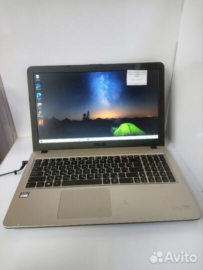 Ноутбук asus X540Y AMD E1 1500 мгц 2 GB 500 GB AMD