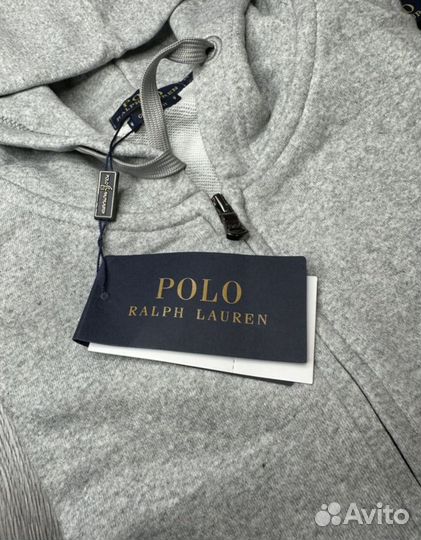 Зип худи Polo Ralf Lauren серая