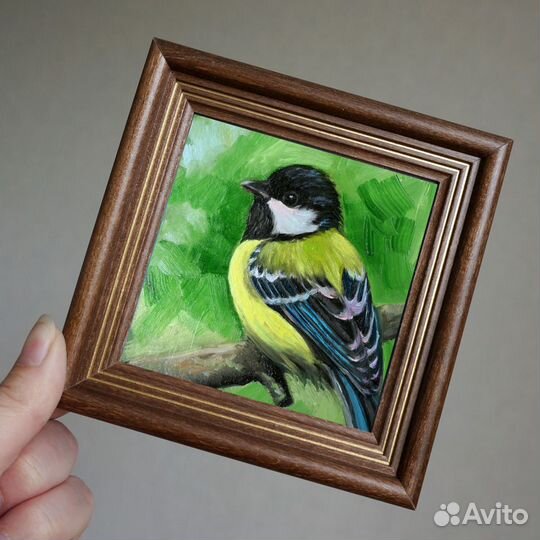 Картина маслом рамке 