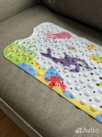 Коврик для купания детский на присосках