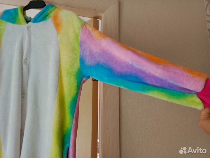 Кигуруми радужный единорог 140