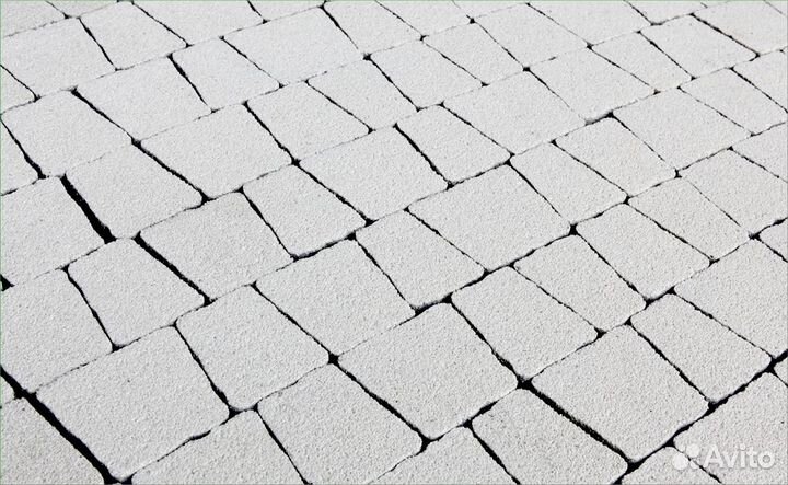 Тротуарная плитка антик Мрамор Белый